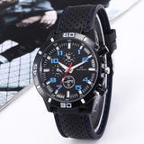 Sports Silicone Men&#39;s Watch Fashion Classic Luxury Racing Business Dial Casual Quartz Men&#39;s Watch Gifts For Men