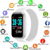 Smart Watch Bluetooth Unissex com marcador de frequência cardíaca, pressão e oxigenação.