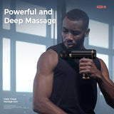 MUKASI Pistola massageadora de pescoço e corpo para relaxamento e alívio de dores musculares profundas.